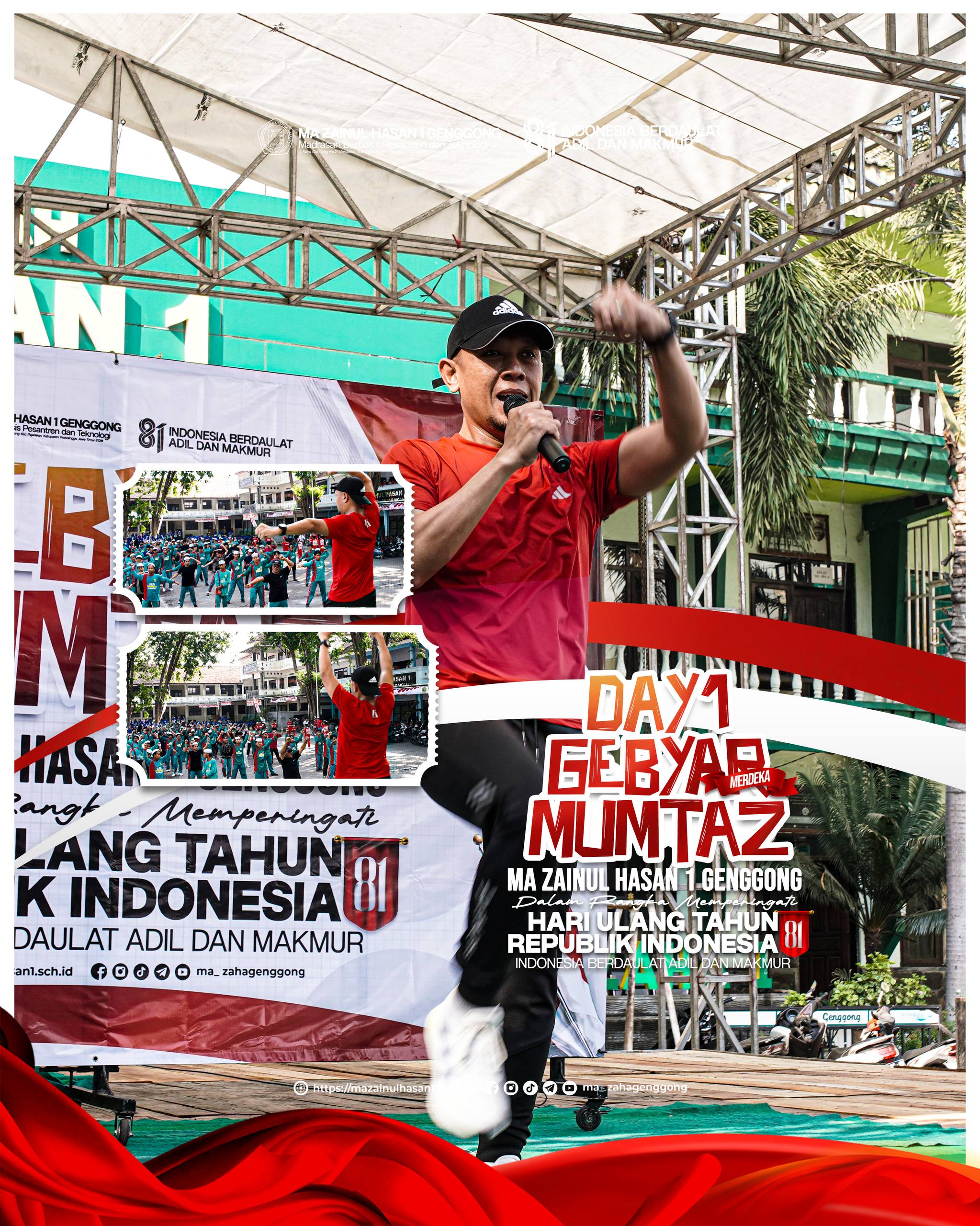 Senam Sehat Awali Gebyar Mumtaz MA Zaha dalam Semarak HUT ke-81 RI